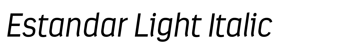 Estandar Light Italic